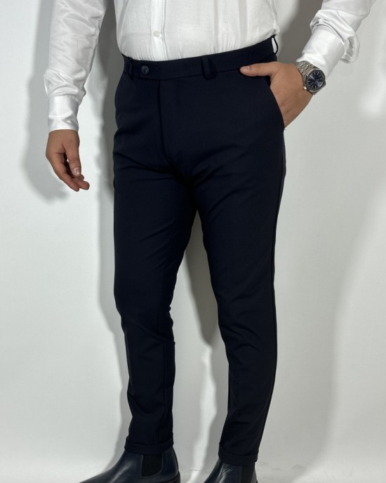 Slim Fit Klasik Pantolon Lacivert