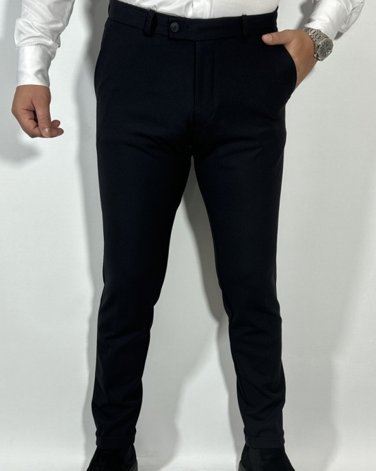 Slim Fit Klasik Pantolon Siyah