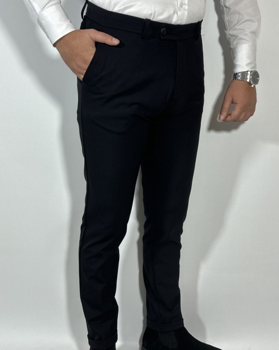 Slim Fit Klasik Pantolon Siyah